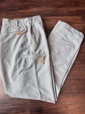 Orvis Mens Pants Large Nylon Jackson Fishing Quick Dry 32”Long Outdoor Hiking